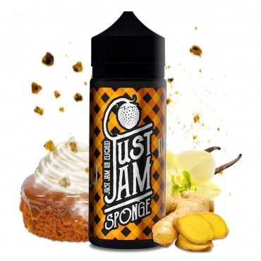 GINGER E LIQUID BY JUST JAM - SPONGE 100ML 80VG