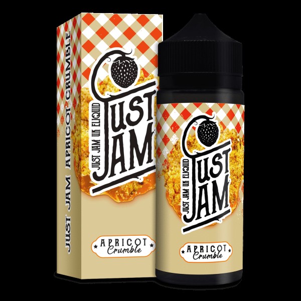 APRICOT CRUMBLE  E LIQUID BY JUST JAM 100ML 80VG