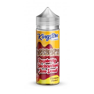 RASPBERRY BLACKCURRANT DONUT E LIQUID KINGSTON DESSERTS 100ML 70VG