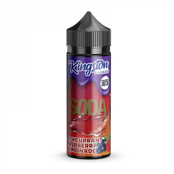 BLACKCURRANT RASPBERRY LEMONADE E LIQUID KINGSTON 50/50 SODA 100ML 50VG