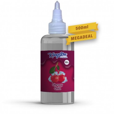 CHERRY CHILL E LIQUID KINGSTON MENTHOL 500ML 70VG