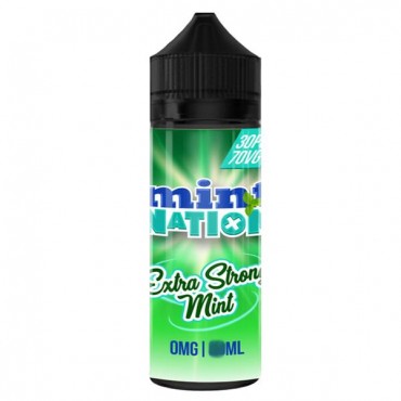 EXTRA STRONG MINT E LIQUID BY MINT NATION 100ML 70VG