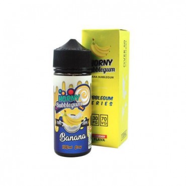 BANANA BUBBLEGUM E LIQUID BY HORNY FLAVA 100ML 70VG