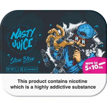 SLOW BLOW E LIQUID BY NASTY JUICE - TDP MULTIPACK 5 X 10ML 70VG