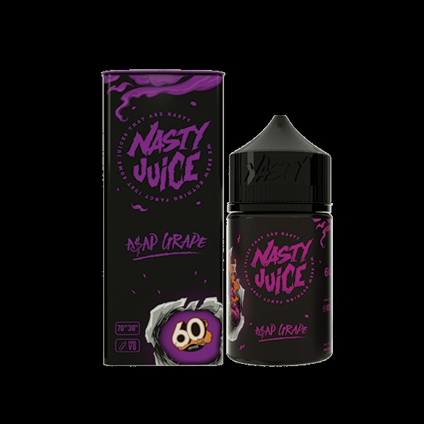 A$AP GRAPE E LIQUID BY NASTY JUICE - 50ML SHORTFILL 50ML 70VG