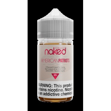 AMERICAN PATRIOTS E LIQUID BY NAKED 100 - TOBACCO 50ML 70VG