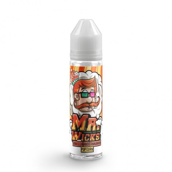 VANILLA AND CINNAMON POPCORN E LIQUID BY MR WICKS 50ML 70VG