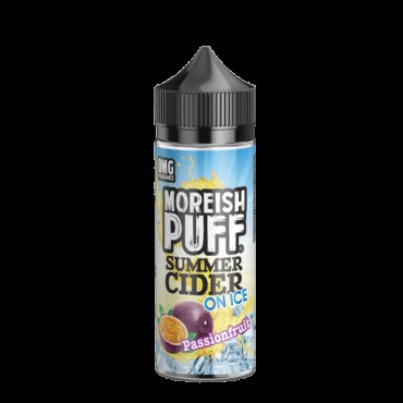 PASSIONFRUIT E LIQUID BY MOREISH PUFF - SUMMER CIDER ON ICE 100ML 70VG