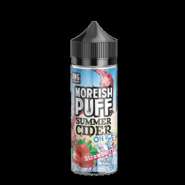 STRAWBERRY E LIQUID BY MOREISH PUFF - SUMMER CIDER ON ICE 100ML 70VG