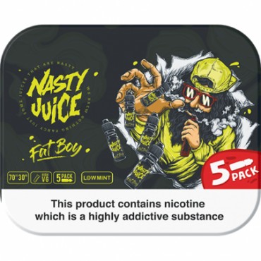 FAT BOY E LIQUID BY NASTY JUICE - TDP MULTIPACK 5 X 10ML 70VG