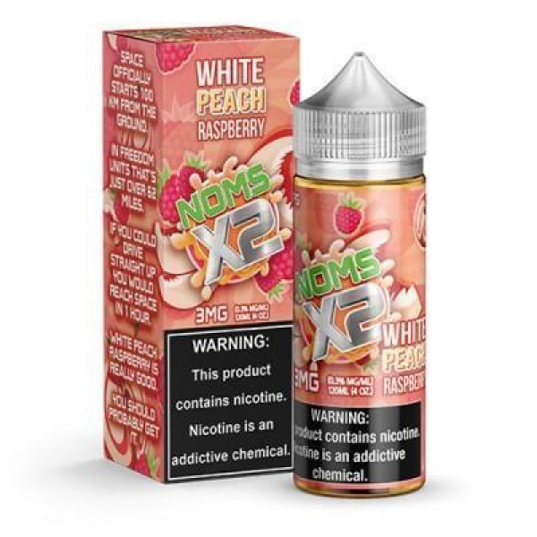 WHITE PEACH RASPBERRY X2 NOMS E LIQUID BY NOMENON 100ML 70VG