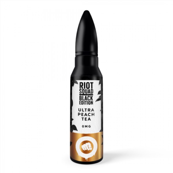 ULTRA PEACH TEA E LIQUID BY RIOT SQUAD BLACK EDITION 50ML 70VG