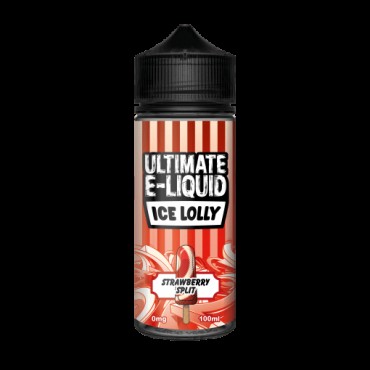 STRAWBERRY SPLIT E LIQUID BY ULTIMATE E-LIQUID - ICE LOLLY 100ML 70VG