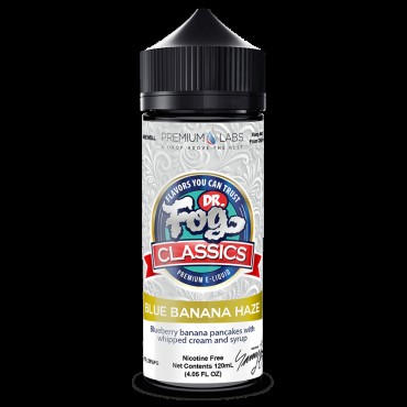 BLUE BANANA HAZE CLASSICS E LIQUID BY DR FOG 100ML 75VG