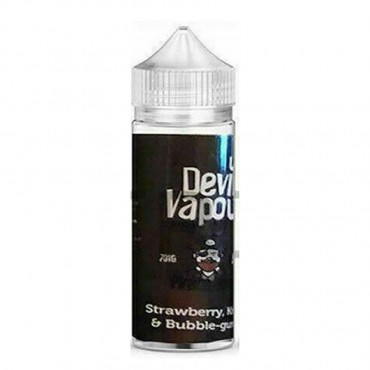 STRAWBERRY, KIWI & BUBBLEGUM E LIQUID BY DEVIL VAPOUR 50ML 70VG