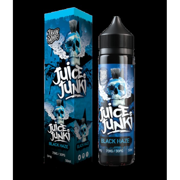 BLACK HAZE E LIQUID BY JUICE JUNKI - DOOZY VAPE 50ML 70VG