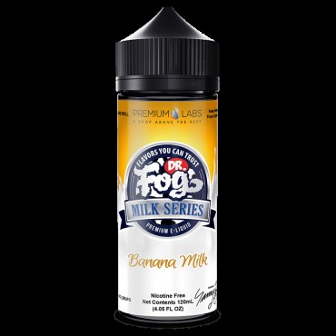 BANANA MILK MILK E LIQUID BY DR FOG 100ML 75VG