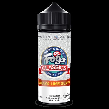 PAPAYA LIME GUAVA CLASSICS E LIQUID BY DR FOG 100ML 75VG