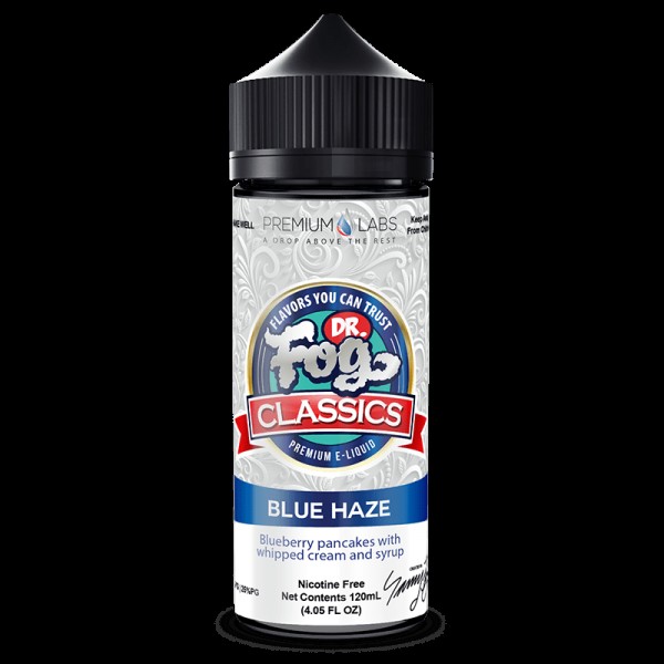 BLUE HAZE CLASSICS E LIQUID BY DR FOG 100ML 75VG