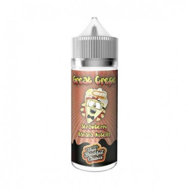 STRAWBERRY BANANA NUTELLA GREAT CREPE E LIQUID BY VAPE BREAKFAST CLASSICS 100ML 70VG