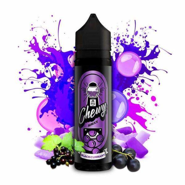 BLACKCURRANT BUBBLEGUM E LIQUID BY CHEWY 50ML 80VG