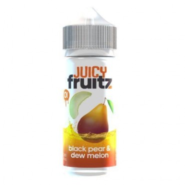 BLACK PEAR & DEW MELON E LIQUID BY JUICY FRUITZ 100ML 70VG