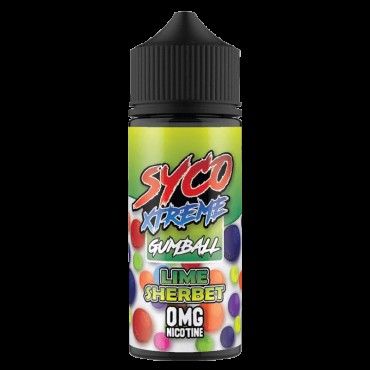 LIME SHERBET E LIQUID BY SYCO XTREME GUMBALL 100ML 80VG