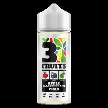 APPLE BLACKCURRANT PEAR E LIQUID BY 3 FRUITS 100ML 70VG