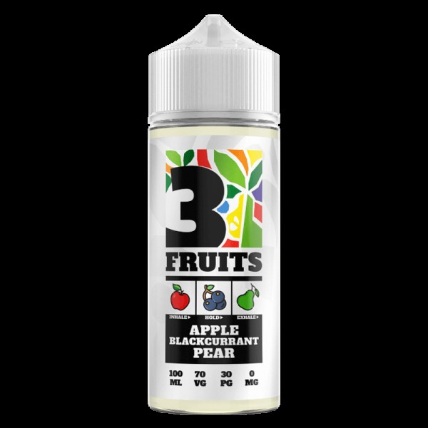 APPLE BLACKCURRANT PEAR E LIQUID BY 3 FRUITS 100ML 70VG