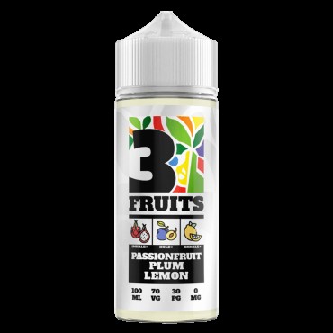 PASSIONFRUIT PLUM LEMON E LIQUID BY 3 FRUITS 100ML 70VG