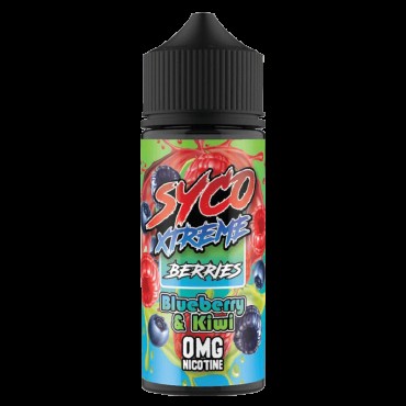 BLUEBERRY KIWI E LIQUID BY SYCO XTREME BERRIES 100ML 80VG