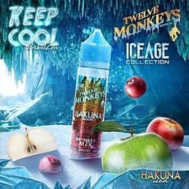 HAKUNA ICED E LIQUID BY 12 MONKEYS 50ML 65VG