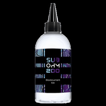 BLACKCURRANT ICE E LIQUID BY SUB OHM 200 200ML 70VG