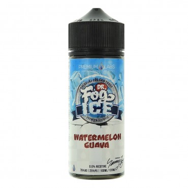 WATERMELON GUAVA ICE E LIQUID BY DR FOG 100ML 75VG