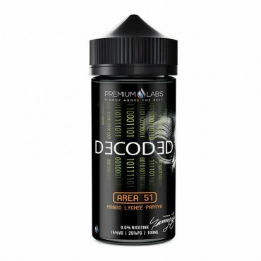 AREA 51 E LIQUID BY DECODED - PREMIUM LABS 100ML 75VG