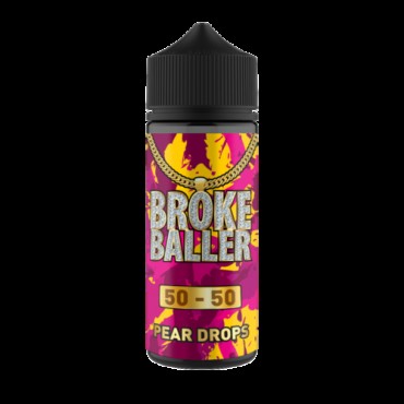 PEAR DROPS E LIQUID BY BROKE BALLER 100ML 50VG