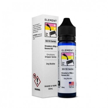STRAWBERRY WHIP & BANANA NUT BY ELEMENT 50ML 80VG