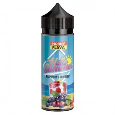 RASPBERRY BLUEBERRY THE SUMMER EDITION E LIQUID BY HORNY FLAVA 100ML 70VG