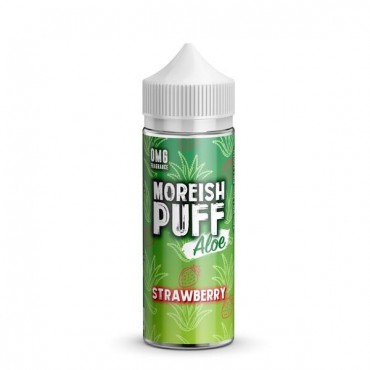 STRAWBERRY E LIQUID BY MOREISH PUFF - ALOE 100ML 70VG