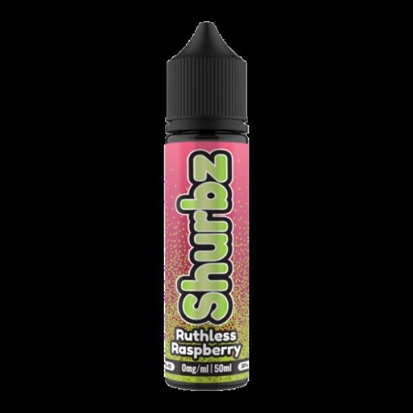 RUTHLESS RASPBERRY E LIQUID BY SHURBZ 50ML 70VG