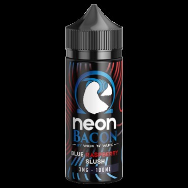 SLUSH'S BLUE RASPBERRY SLUSH E LIQUID BY NEON BACON 100ML 70VG