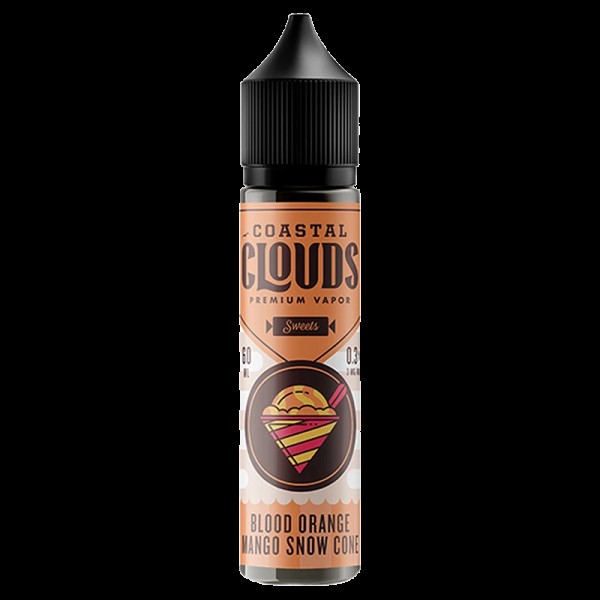 BLOOD ORANGE MANGO SNOW CONE E LIQUID BY COASTAL CLOUDS - SWEETS  50ML 70VG