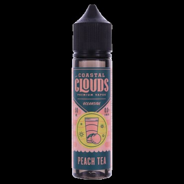 PEACH TEA E LIQUID BY COASTAL CLOUDS - OCEANSIDE 50ML 70VG