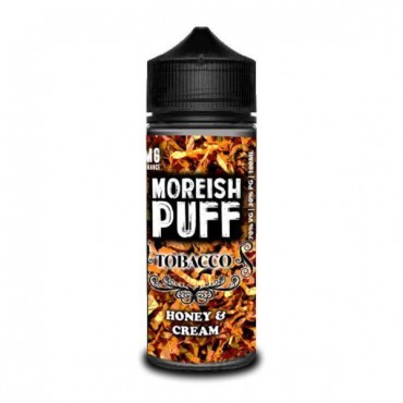 HONEY AND CREAM TOBACCO E LIQUID BY MOREISH PUFF - TOBACCO 100ML 70VG