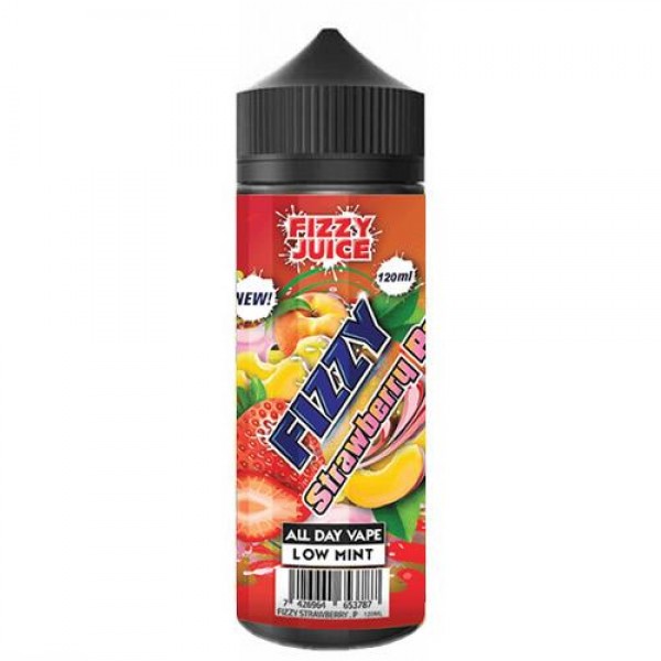 FIZZY STRAWBERRY PEACH E LIQUID BY FIZZY JUICE - MOHAWK & CO 100ML 70VG