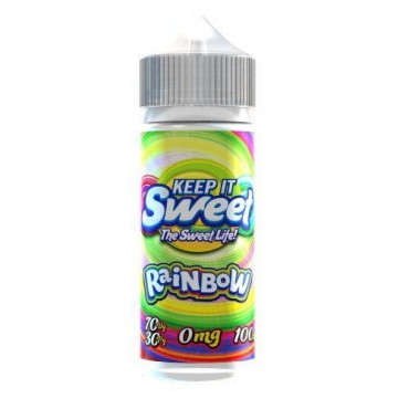 RAINBOW E LIQUID BY KEEP IT SWEET 100ML 70VG