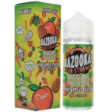 PINEAPPLE PEACH TROPICAL THUNDER E-LIQUID BY BAZOOKA 100ML 70VG