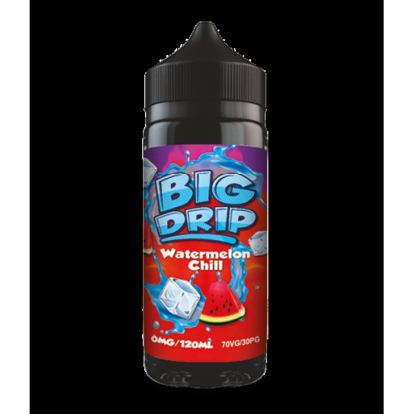 WATERMELON CHILL E LIQUID BY BIG DRIP - DOOZY VAPE 100ML 70VG