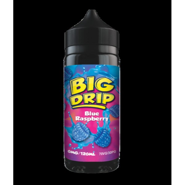 BLUE RASPBERRY E LIQUID BY BIG DRIP - DOOZY VAPE 100ML 70VG