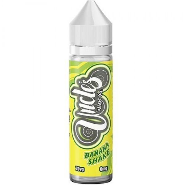 BANANA SHAKE E LIQUID BY UNCLES VAPE CO 50ML 70VG